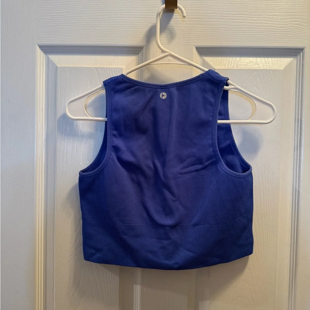 Women’s 90 Degree By Reflex Ribbed Royal Blue Tank: L - Picture 3 of 5